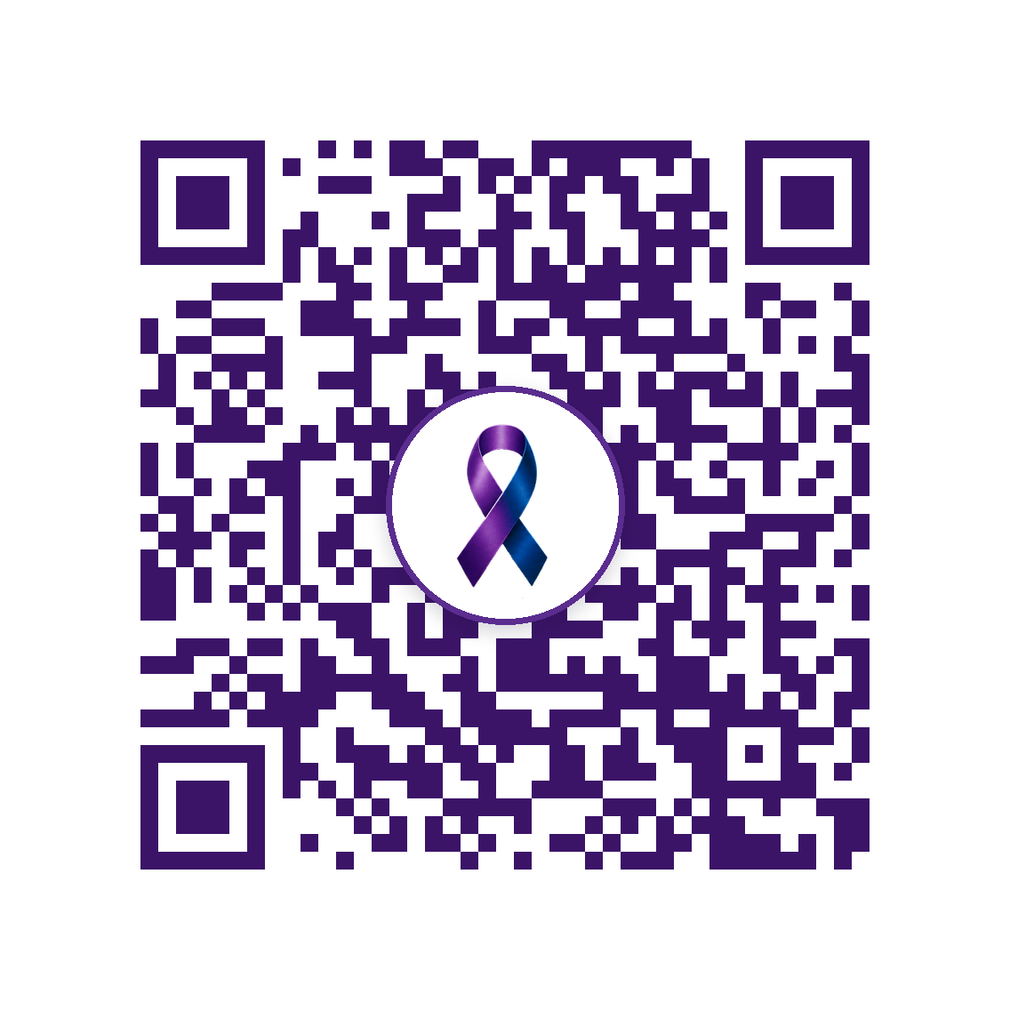 QR code linking directly to the SCA Awareness Fund donation section